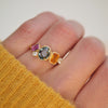 Custom Sapphire Cluster Ring