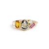 Custom Sapphire Cluster Ring