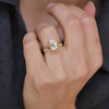 This split shank solitaire ring highlights the elegance of the cushion cut diamond, offering a perfect balance of vintage charm and modern sophistication.