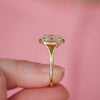 Split Shank Oval Diamond Solitaire Ring