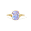 3.62 Cushion Cut Lavender Sapphire
