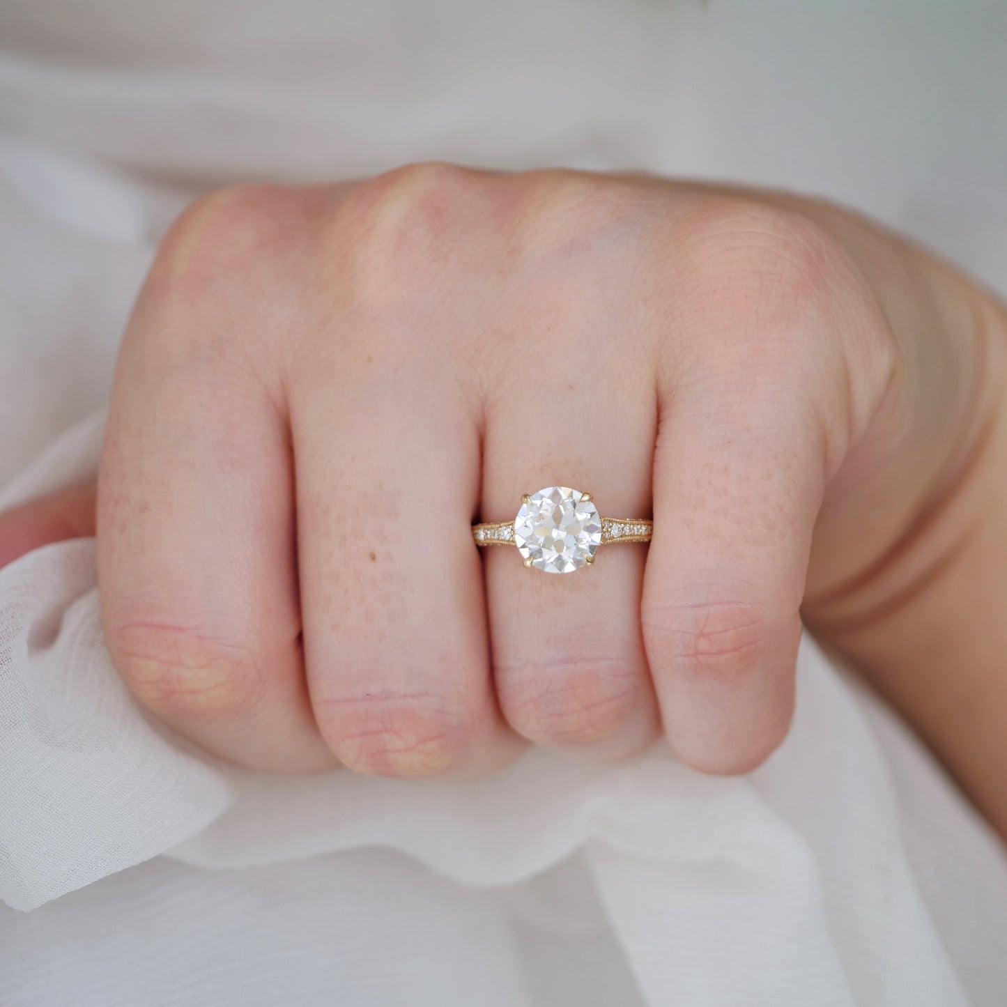 Starfall Old European Cut Diamond Ring