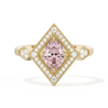 Diamond Shape Halo Oval