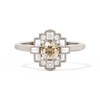 Square Deco with Round Brilliant Cut