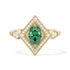 Diamond Shape Halo Oval