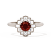 Square Deco with Round Brilliant Cut