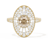 Oval Ballerina Round Center 1.00 ctw.