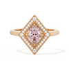 Diamond Shape Halo Oval