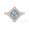 Diamond Shape Halo Round