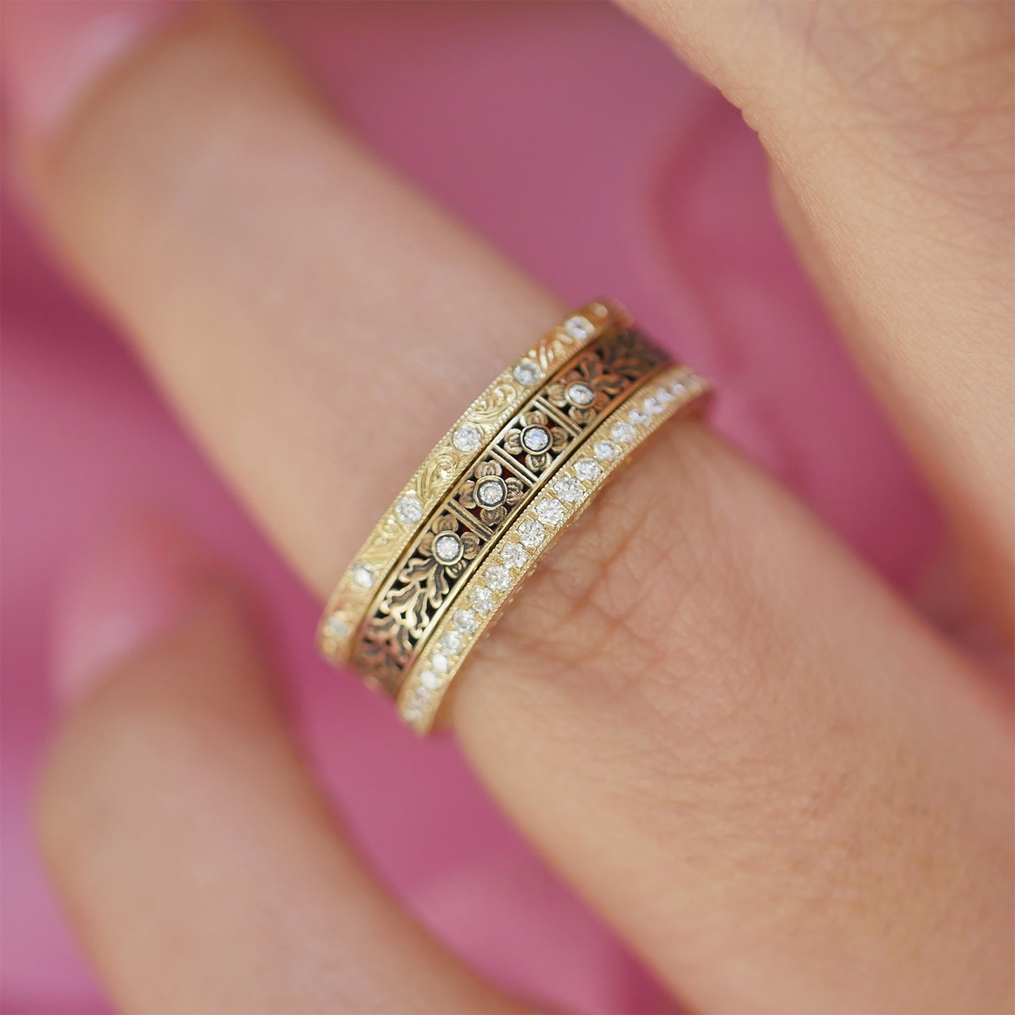 Nightbloom Wedding Band