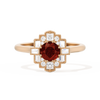 Square Deco with Round Brilliant Cut