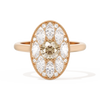Round with Feather Marquise