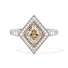 Diamond Shape Halo Oval