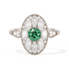 Round with Feather Marquise