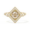 Diamond Shape Halo Round