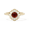 Square Deco with Round Brilliant Cut