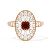 Oval Ballerina Round Center 0.35 ctw