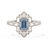 Pear Deco with 6x4 Emerald Cut