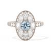 Round with Feather Marquise