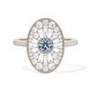 Oval Ballerina Round Center 0.35 ctw