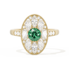 Round with Feather Marquise