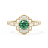Square Deco with Round Brilliant Cut