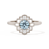 Square Deco with Round Brilliant Cut