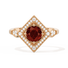Diamond Shape Halo Round