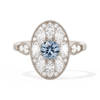 Round with Feather Marquise