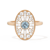Oval Ballerina Round Center 0.35 ctw