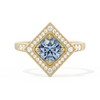 Diamond Shape Halo Round