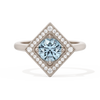 Diamond Shape Halo Round