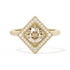 Diamond Shape Halo Round