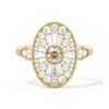 Oval Ballerina Round Center 0.35 ctw