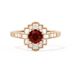 Square Deco with Round Brilliant Cut