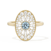 Oval Ballerina Round Center 0.35 ctw
