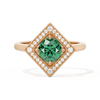Diamond Shape Halo Round