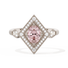 Diamond Shape Halo Oval