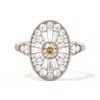 Oval Ballerina Round Center 0.35 ctw