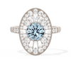 Oval Ballerina Round Center 1.00 ctw.