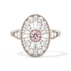 Oval Ballerina Round Center 0.35 ctw