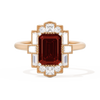 Rectangular Deco with 8x6 Emerald Cut