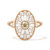 Oval Ballerina Round Center 0.35 ctw