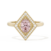 Diamond Shape Halo Oval