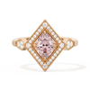 Diamond Shape Halo Oval