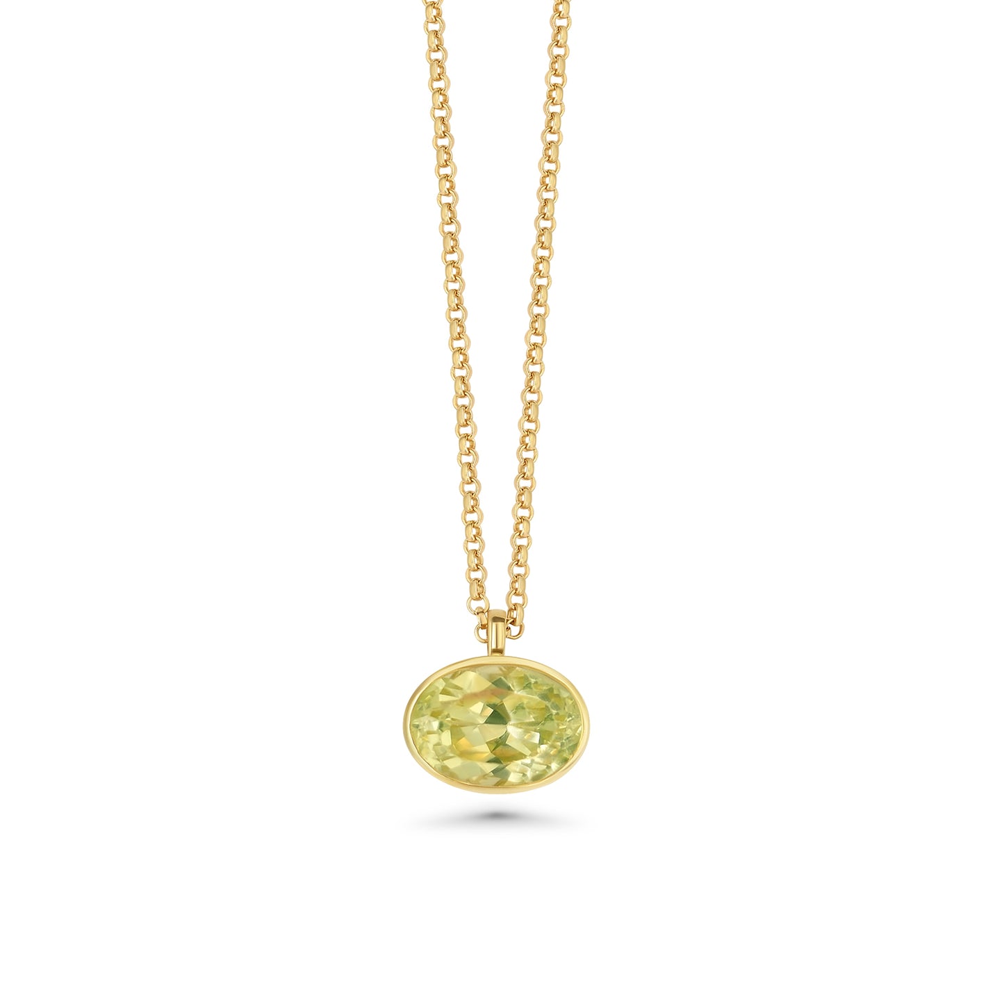 Custom 16" Bezel East West Pendant