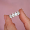 Custom Oval Lab Created Diamond Eternity Ring