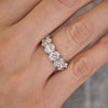 Custom Oval Lab Created Diamond Eternity Ring