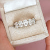 Custom Oval Lab Created Diamond Eternity Ring