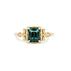 Custom Victorian Inspired Green Sapphire Engagement Ring